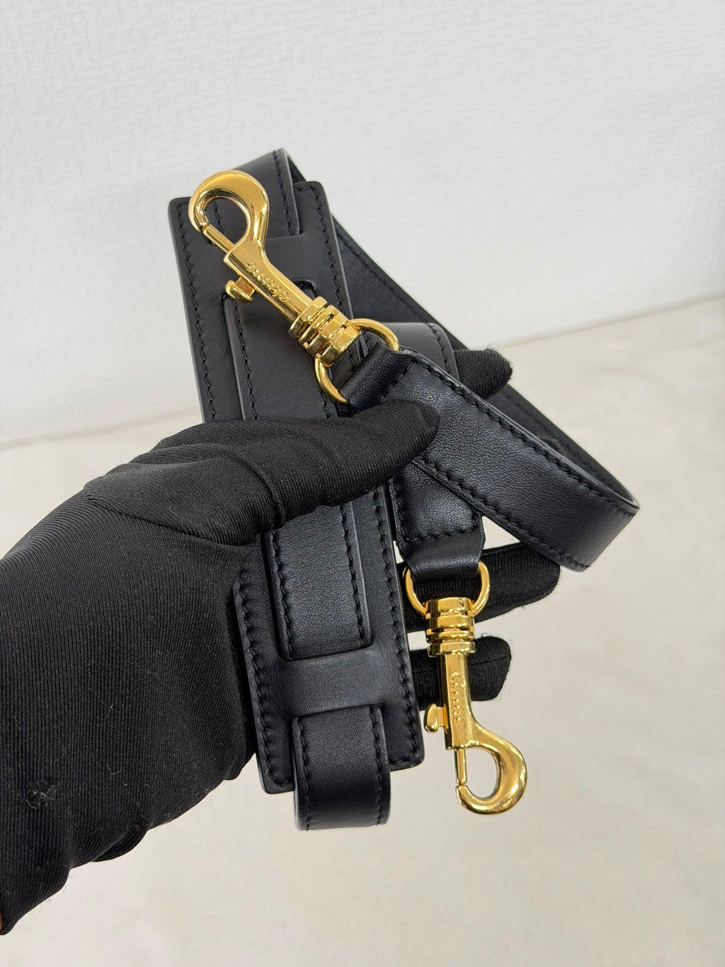 Celine 2011 Black/Canvas Medium Trapeze Top Handle Bag