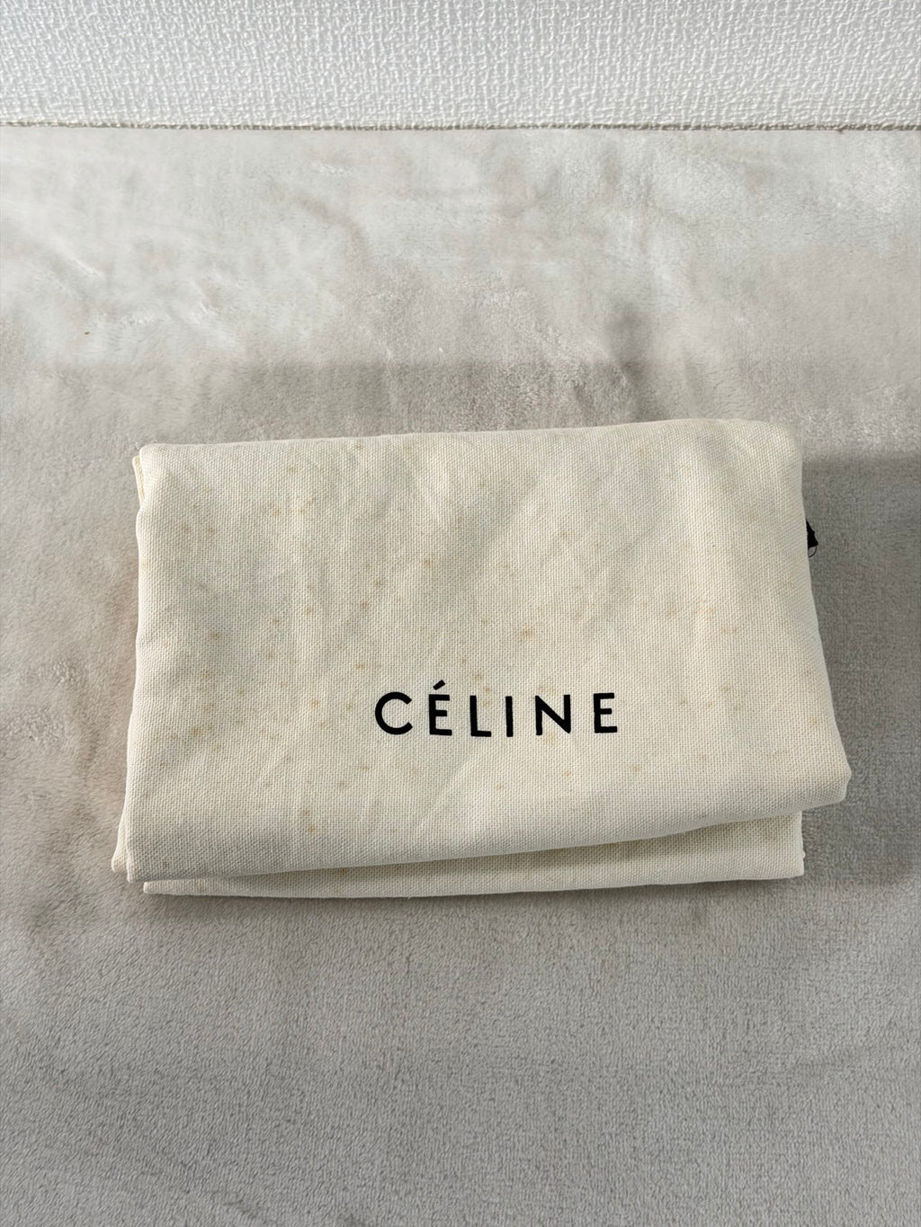 Celine 2011 Black/Canvas Medium Trapeze Top Handle Bag