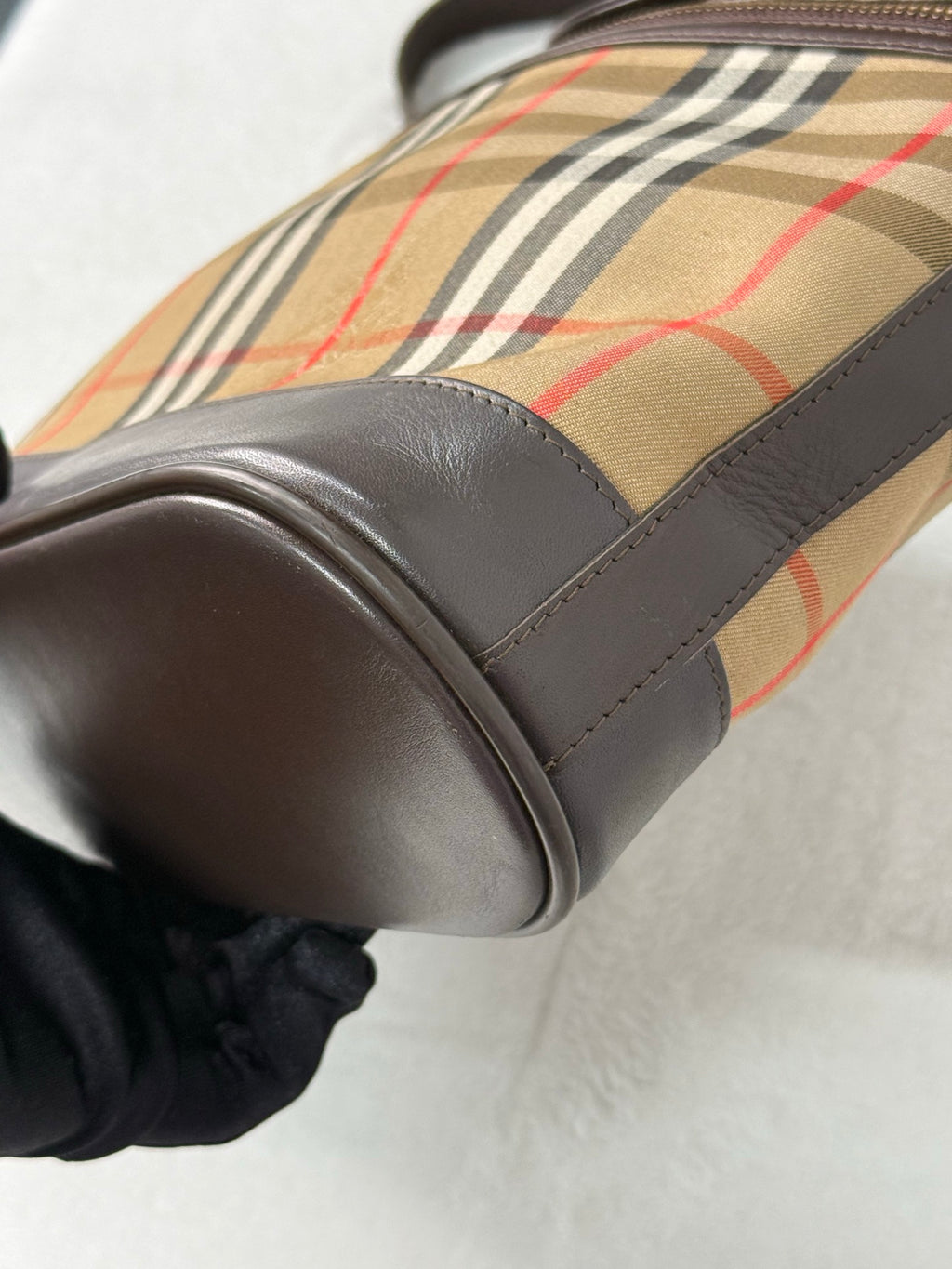 Burberry  Tote Shoulder Bag Check Canvas Archive Beige Check