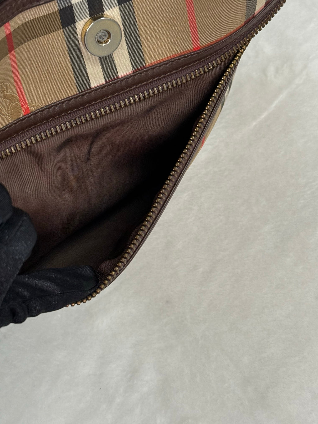 Burberry  Tote Shoulder Bag Check Canvas Archive Beige Check