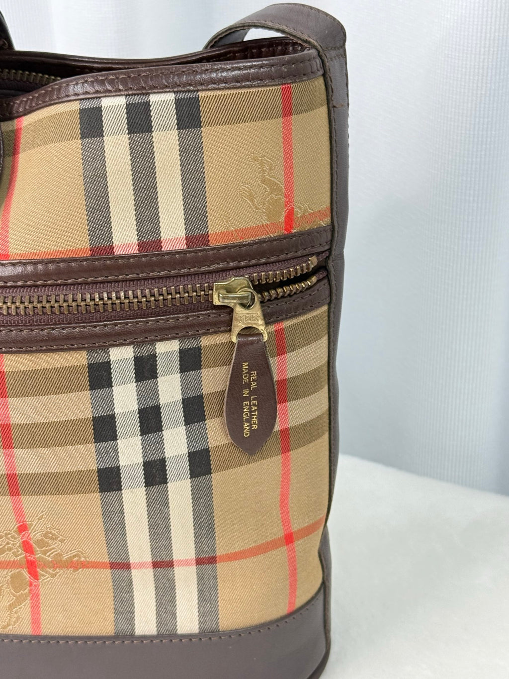 Burberry  Tote Shoulder Bag Check Canvas Archive Beige Check