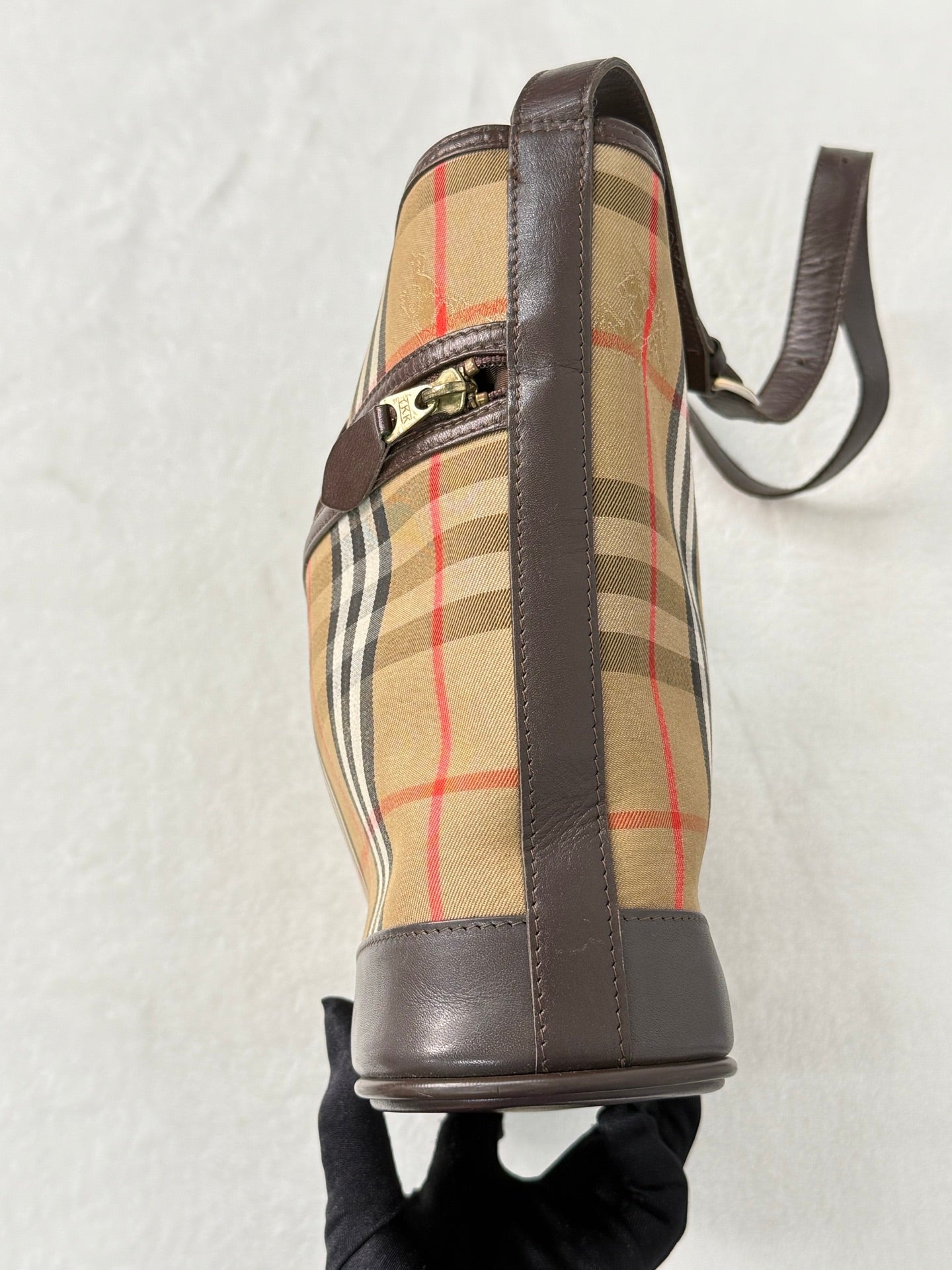 Burberry  Tote Shoulder Bag Check Canvas Archive Beige Check