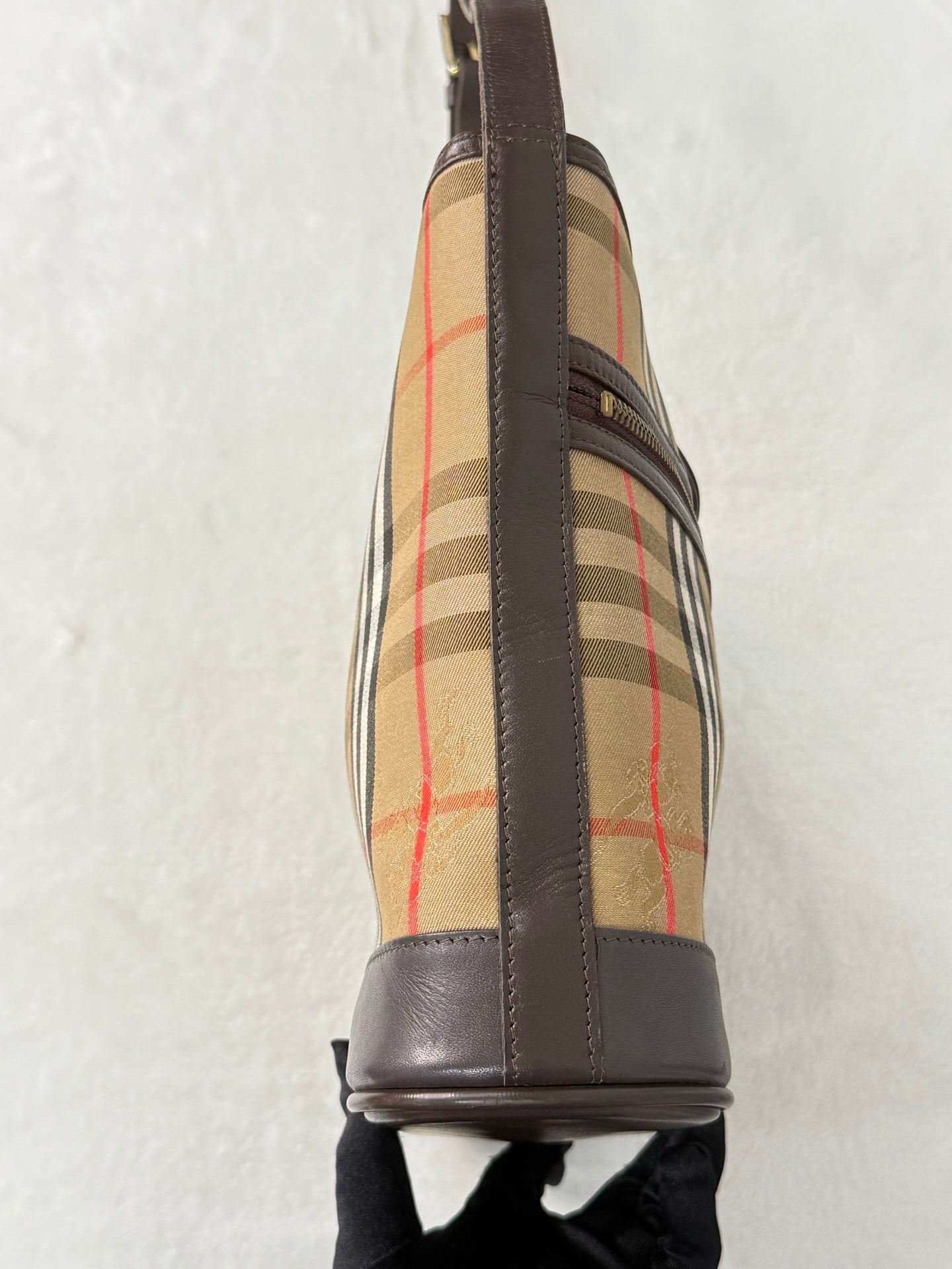 Burberry  Tote Shoulder Bag Check Canvas Archive Beige Check