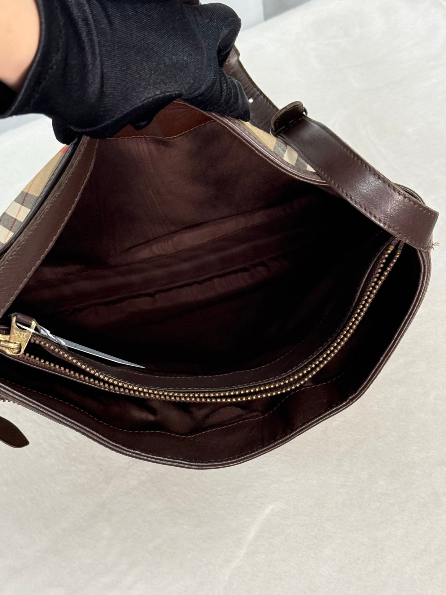 Burberry  Tote Shoulder Bag Check Canvas Archive Beige Check