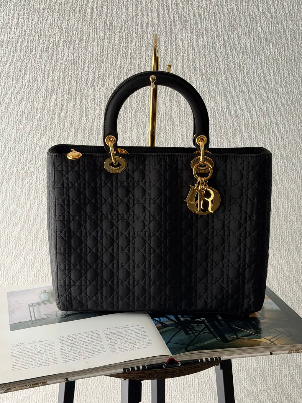 Dior Lady Dior cloth handbag