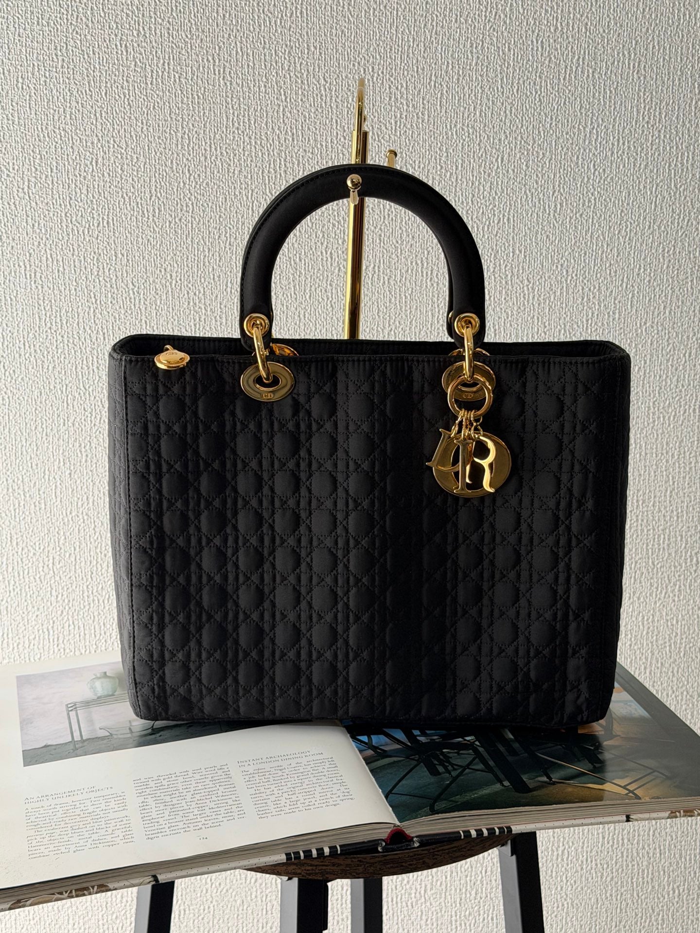 Dior Lady Dior cloth handbag