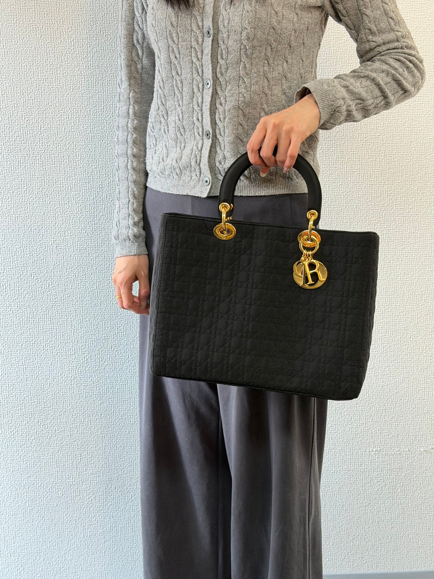 Dior Lady Dior cloth handbag