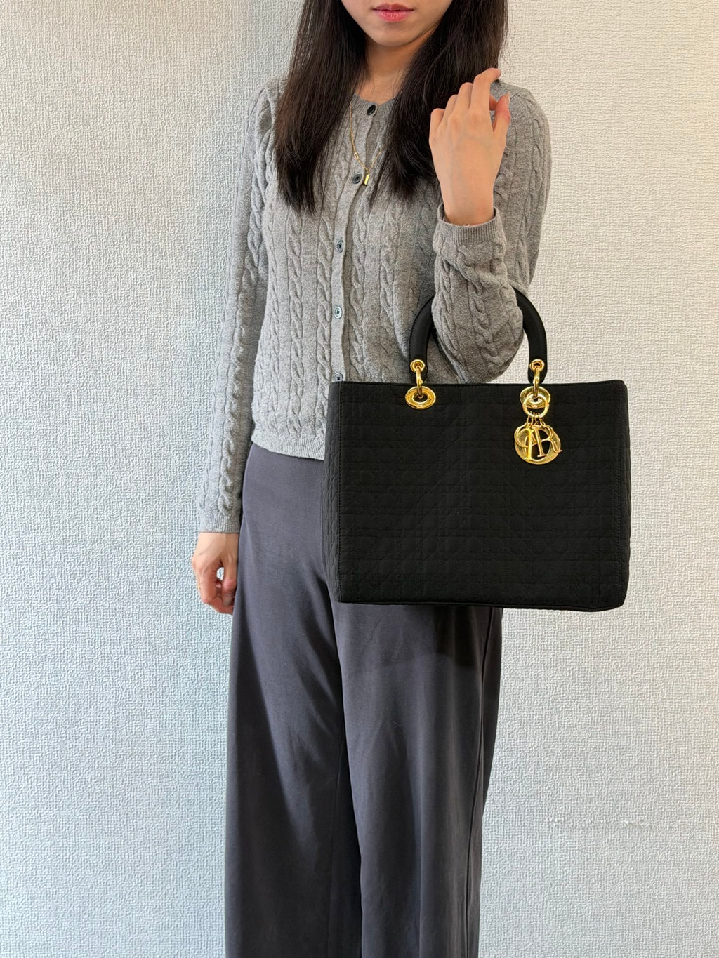 Dior Lady Dior cloth handbag