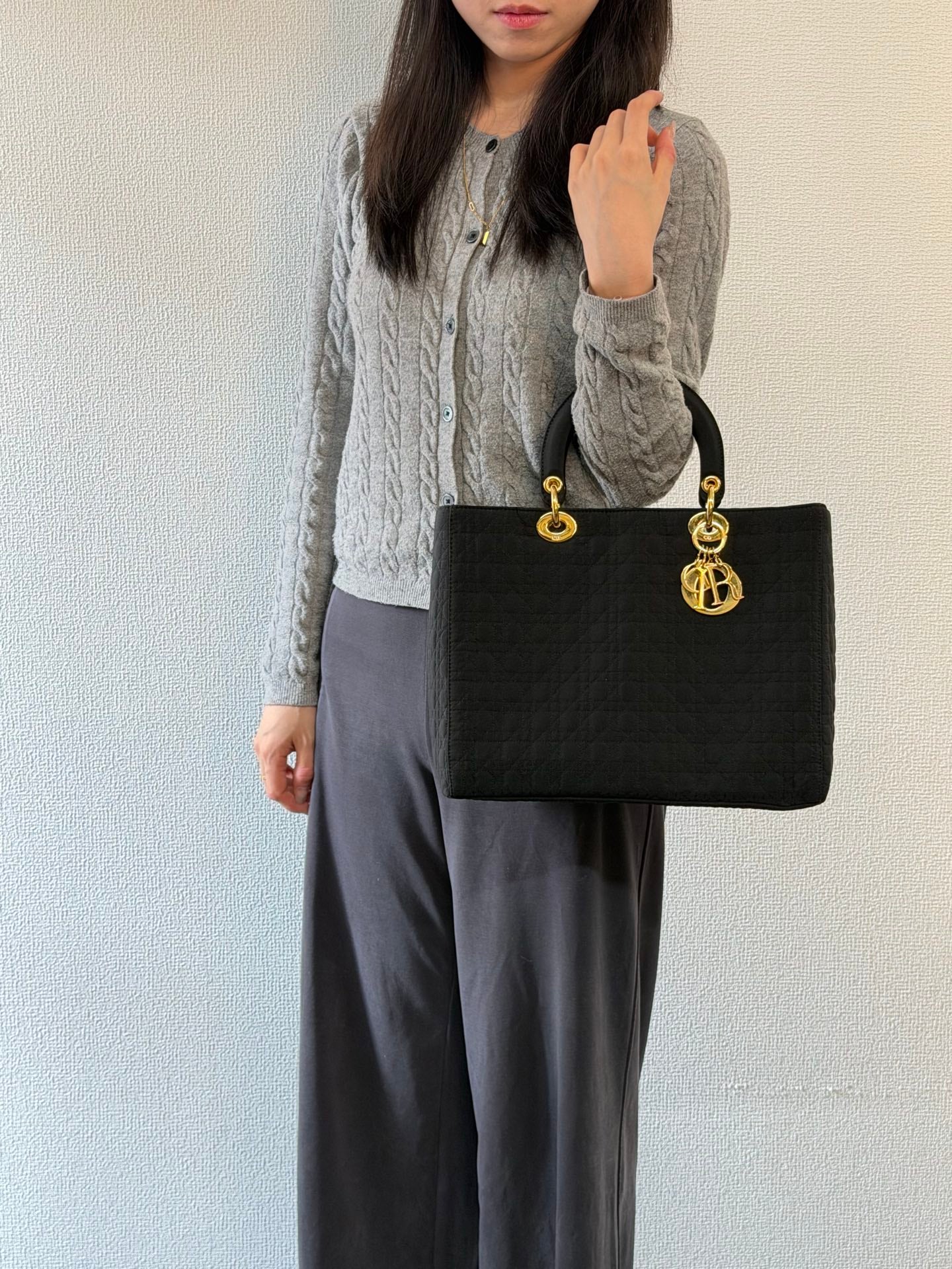 Dior Lady Dior cloth handbag