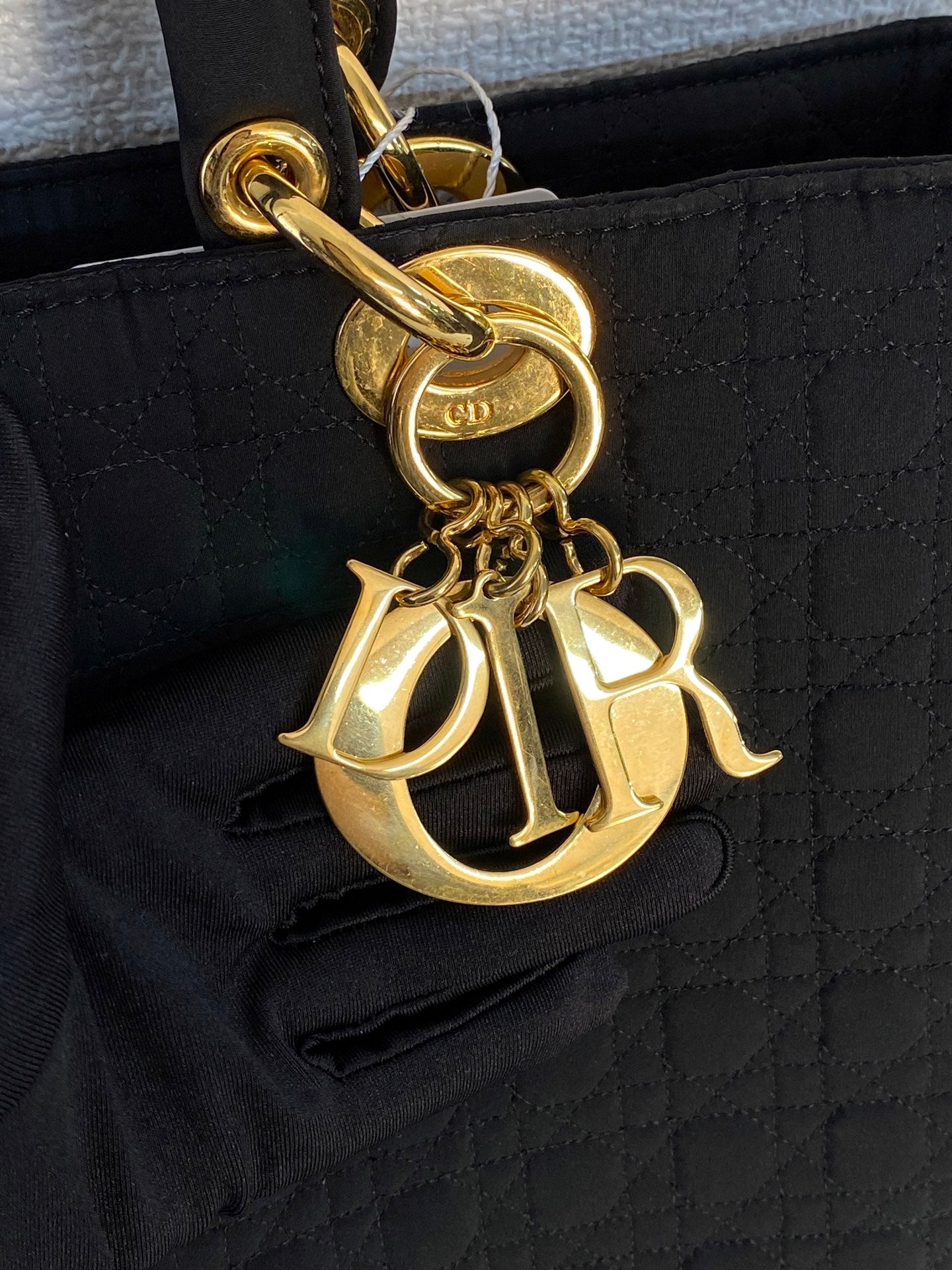 Dior Lady Dior cloth handbag