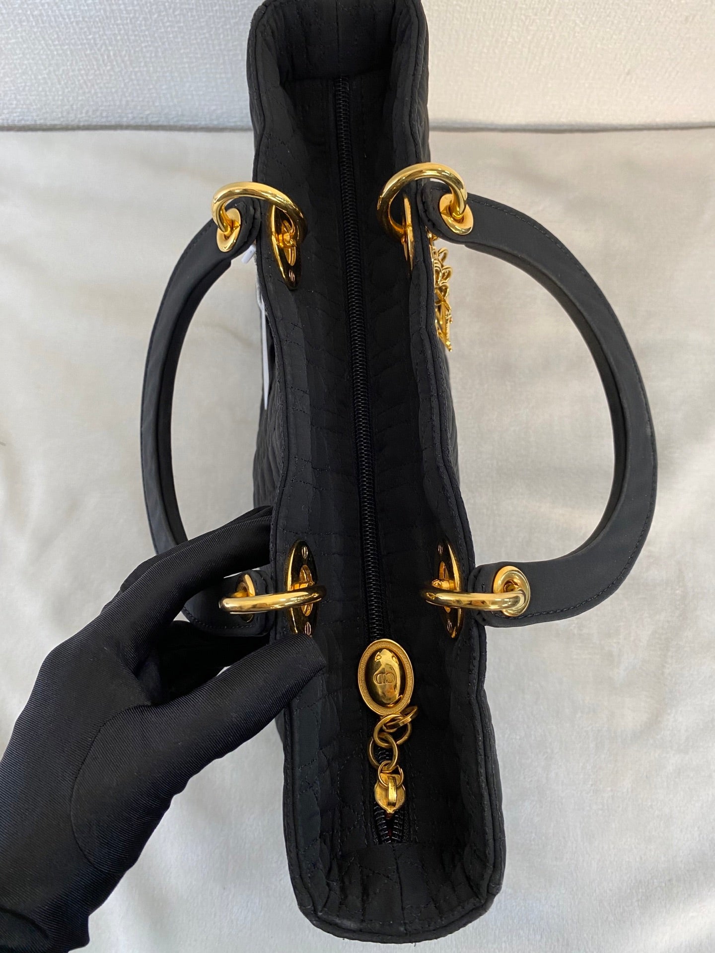 Dior Lady Dior cloth handbag