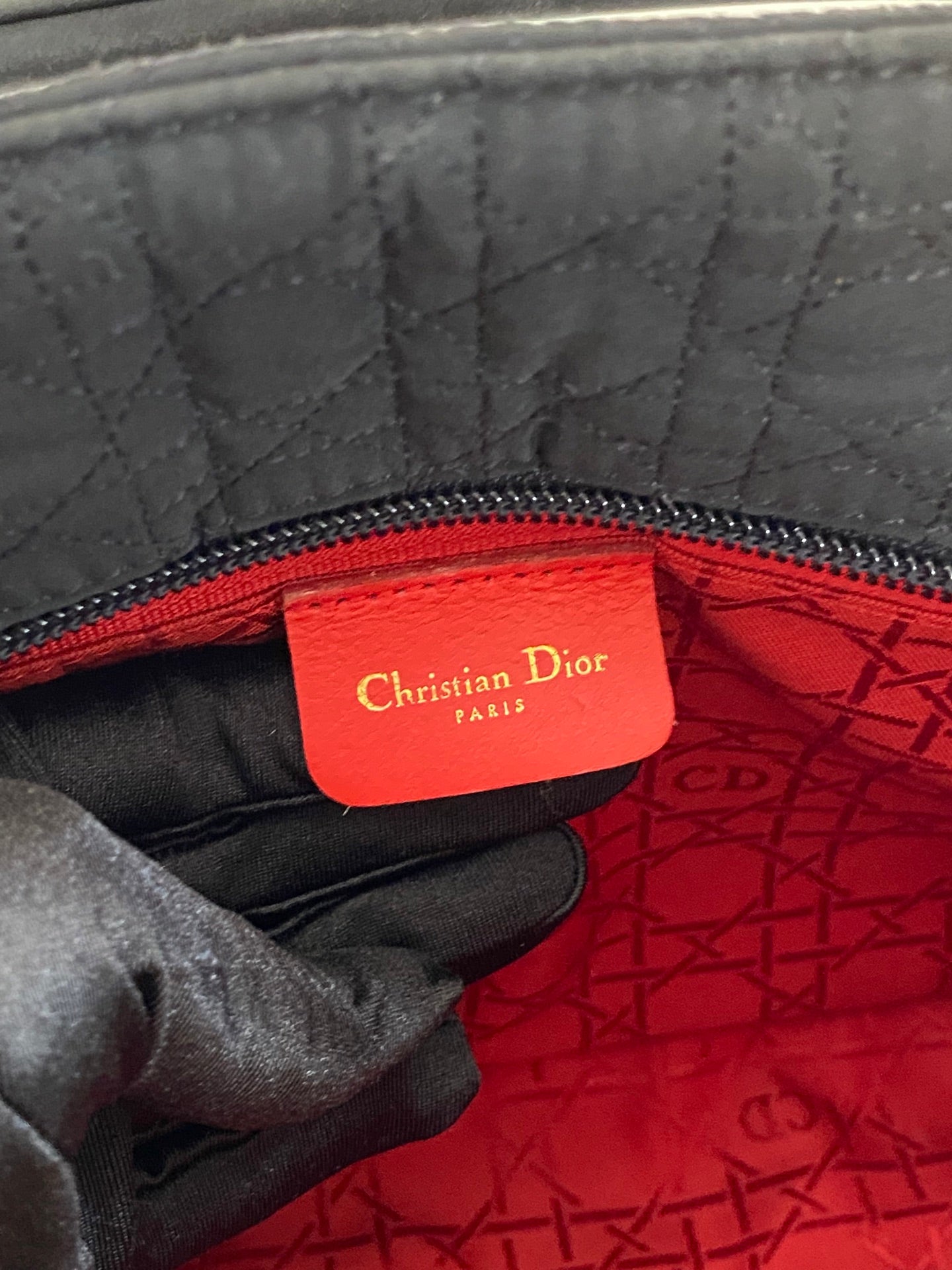 Dior Lady Dior cloth handbag