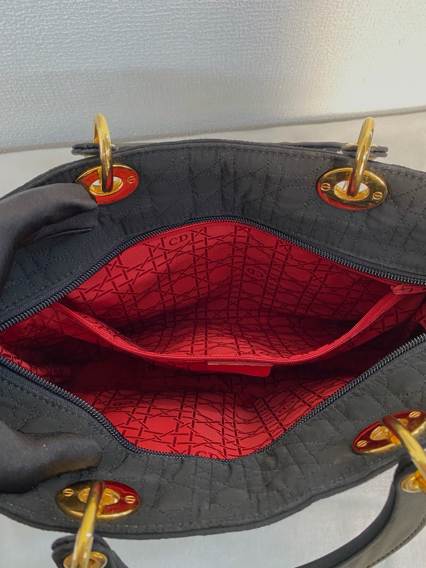 Dior Lady Dior cloth handbag