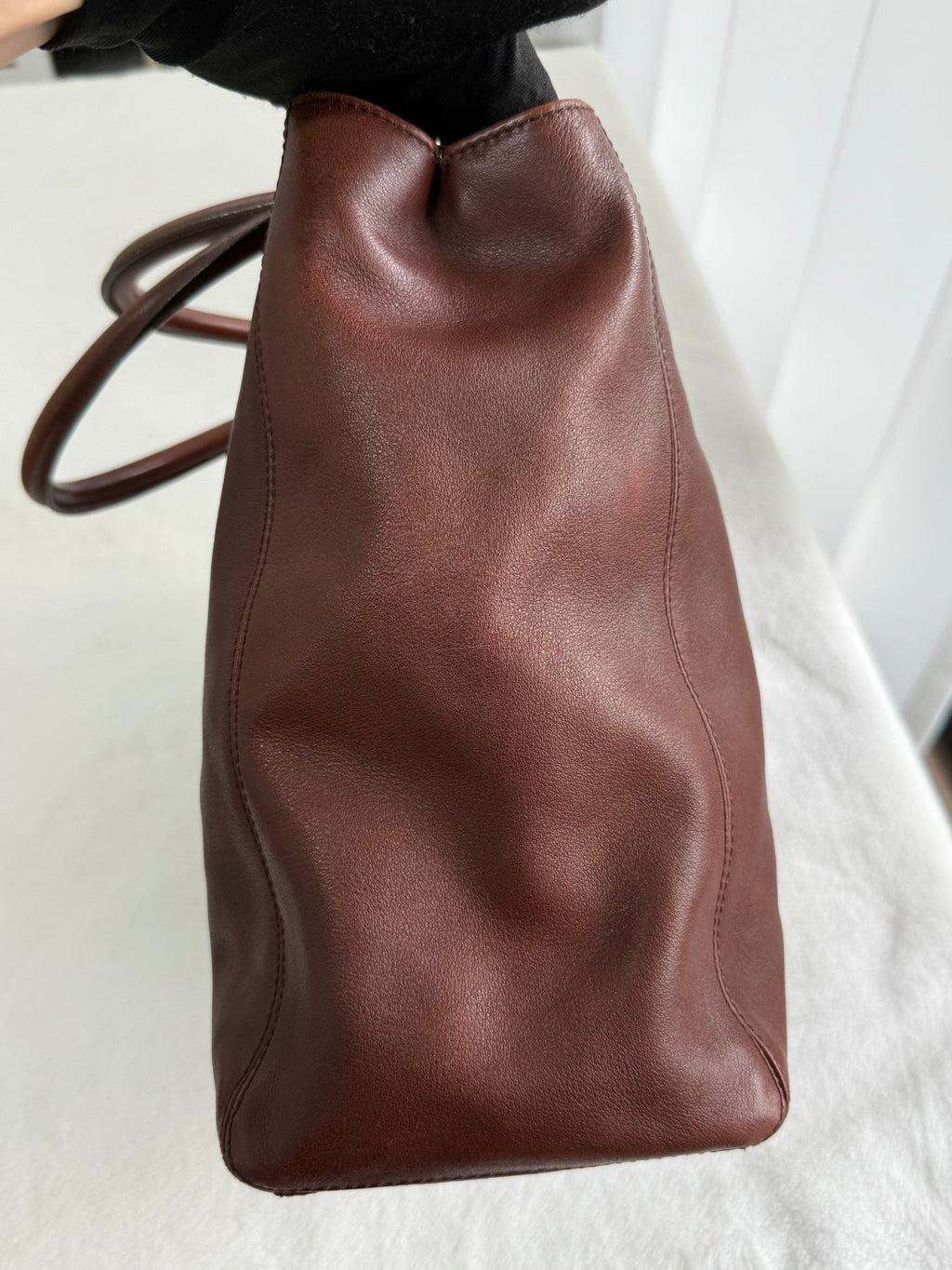CHANEL  CC Turnlock Leather Totebag
