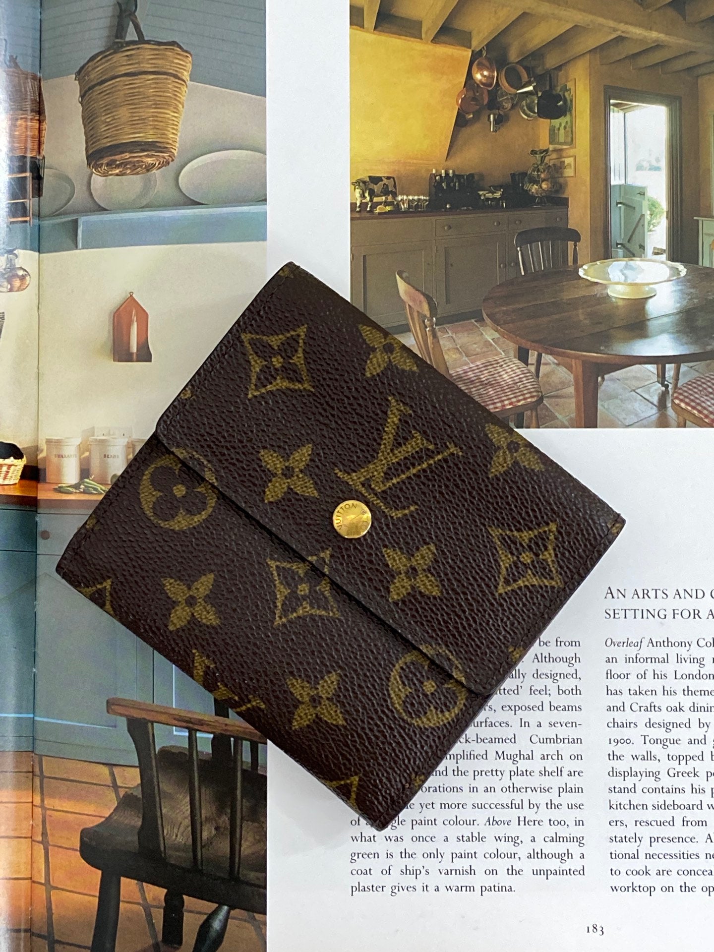 LOUIS VUITTON  Monogram  Bifold Wallet Brown