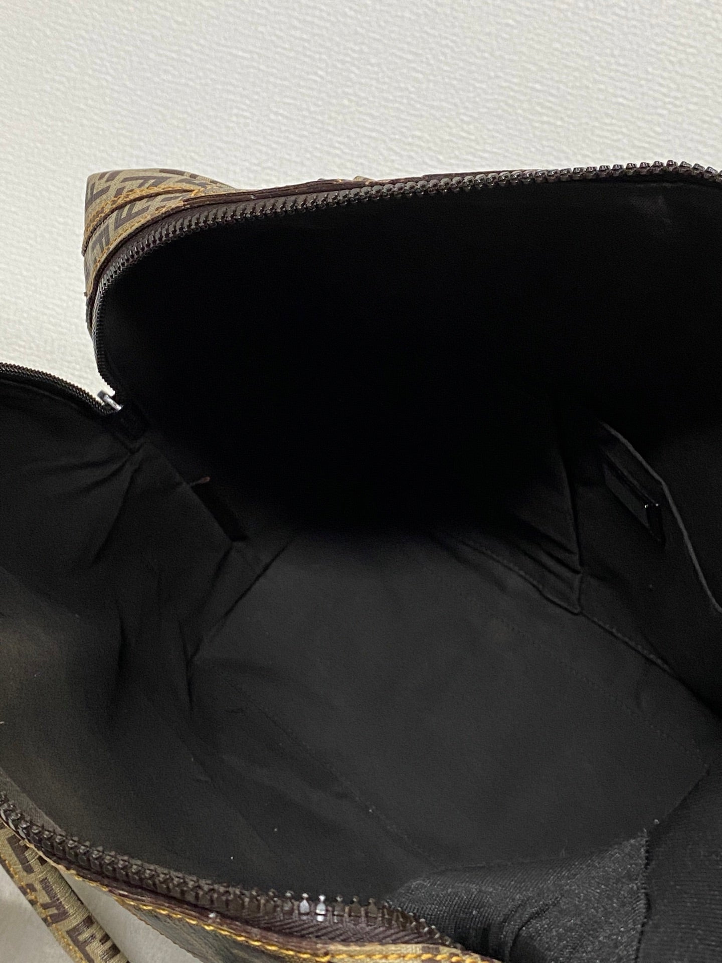 Fendi Zucca Zucchino Spalmati Large B Mix Tote Tobacco