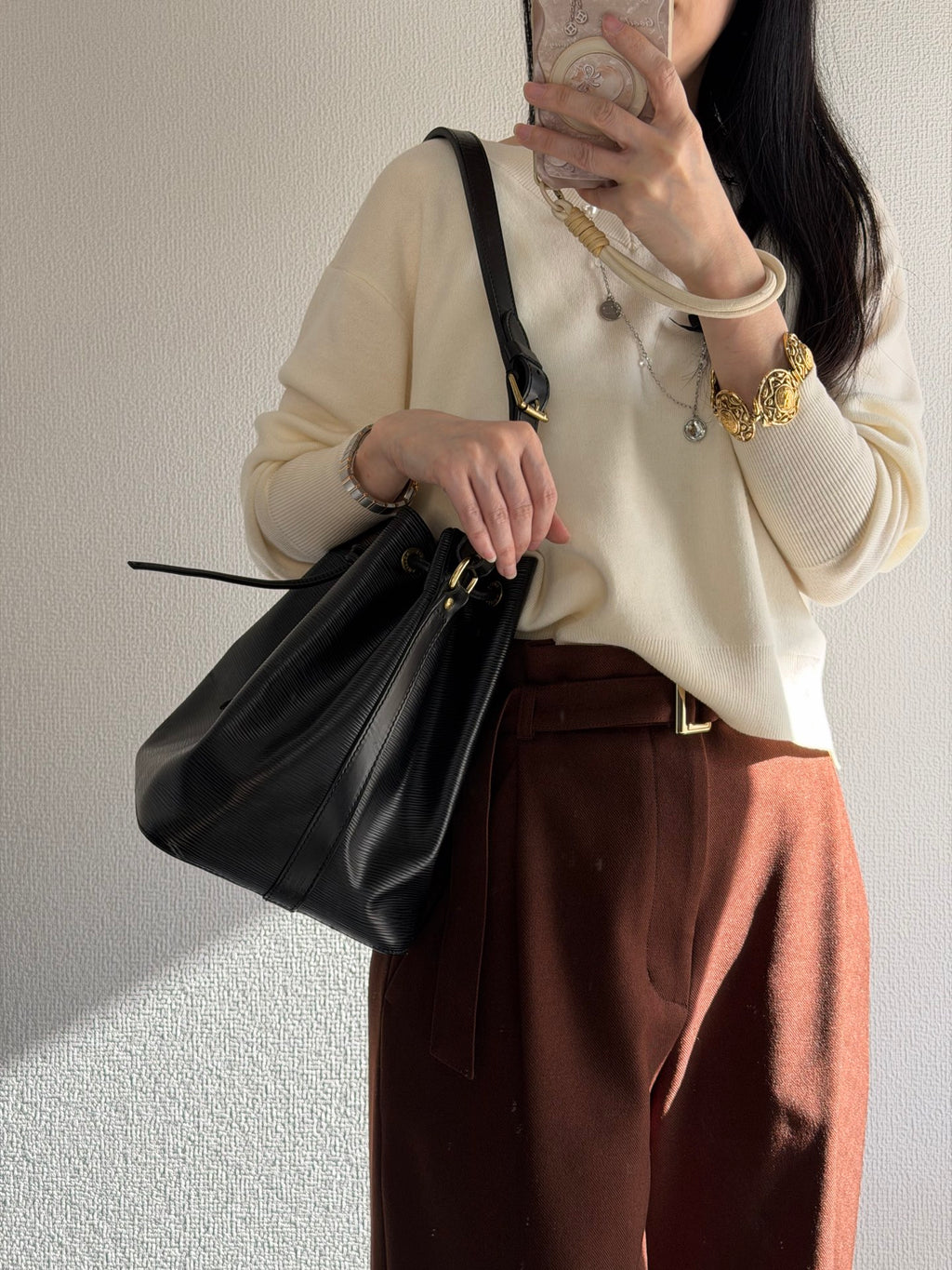 LOUIS VUITTON Epi Bucket Shoulderbag