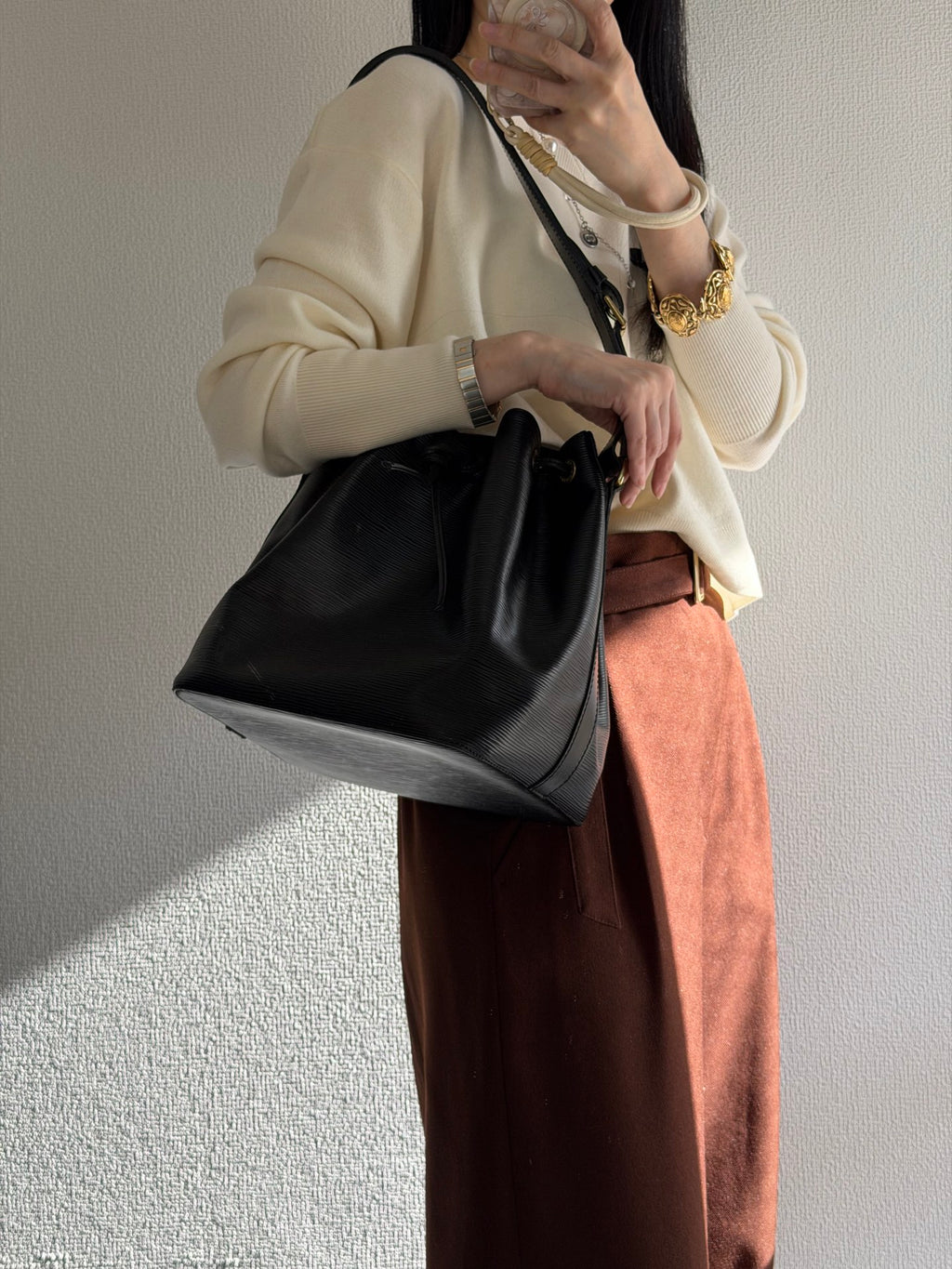LOUIS VUITTON Epi Bucket Shoulderbag
