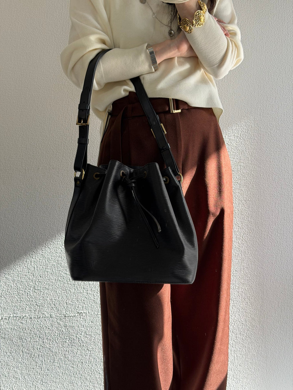 LOUIS VUITTON Epi Bucket Shoulderbag