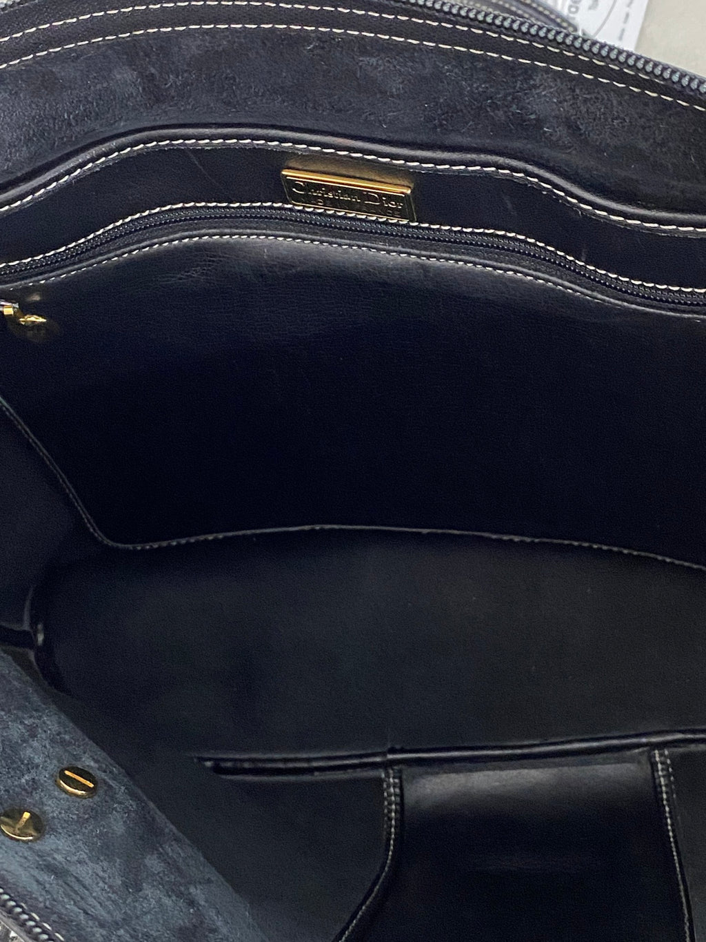 Christian Dior logo CD Totebag