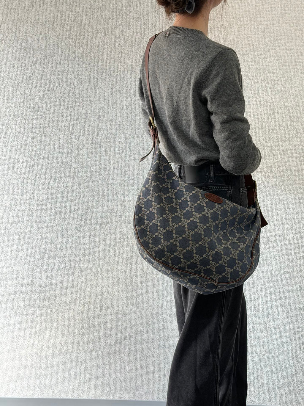CELINE Macadam Denim Hobo bag