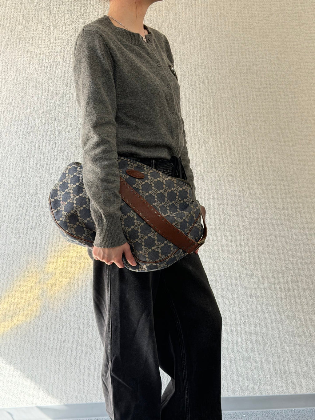CELINE Macadam Denim Hobo bag