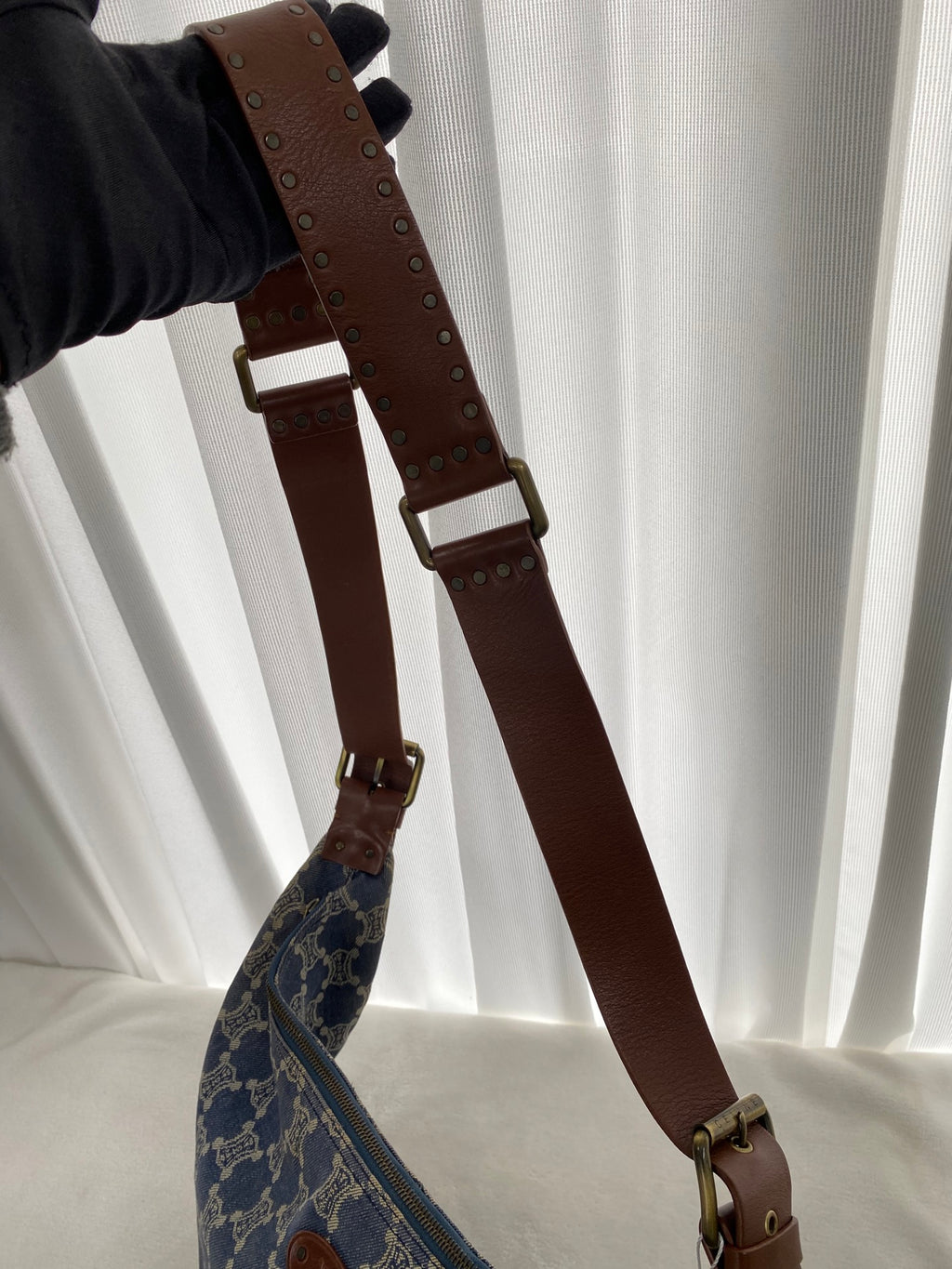 CELINE Macadam Denim Hobo bag
