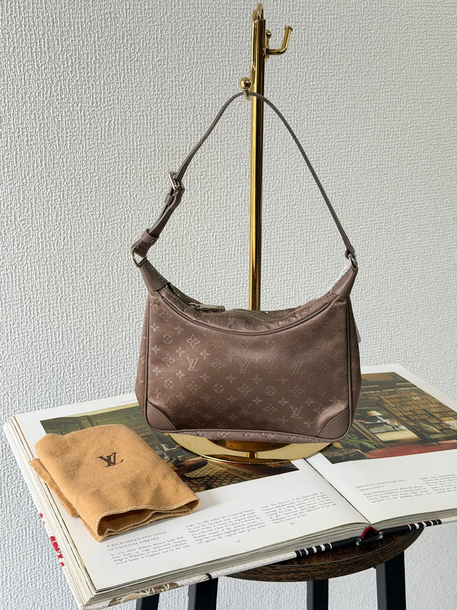LOUIS VUITTON Brown SatinMini Boulogne Bag Monogramm