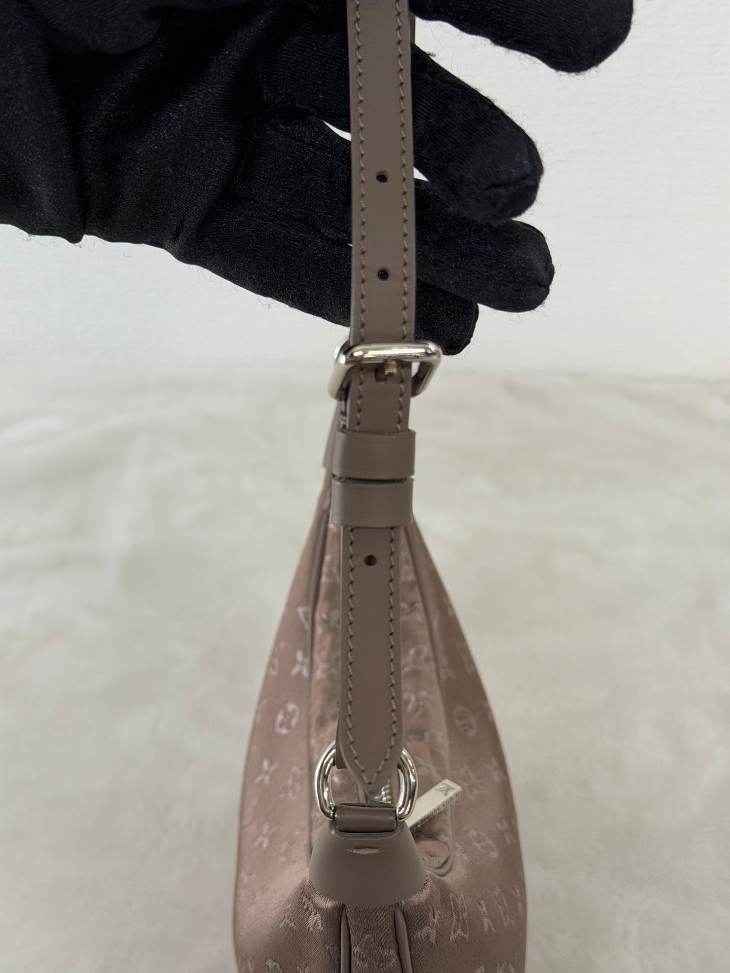 LOUIS VUITTON Brown SatinMini Boulogne Bag Monogramm