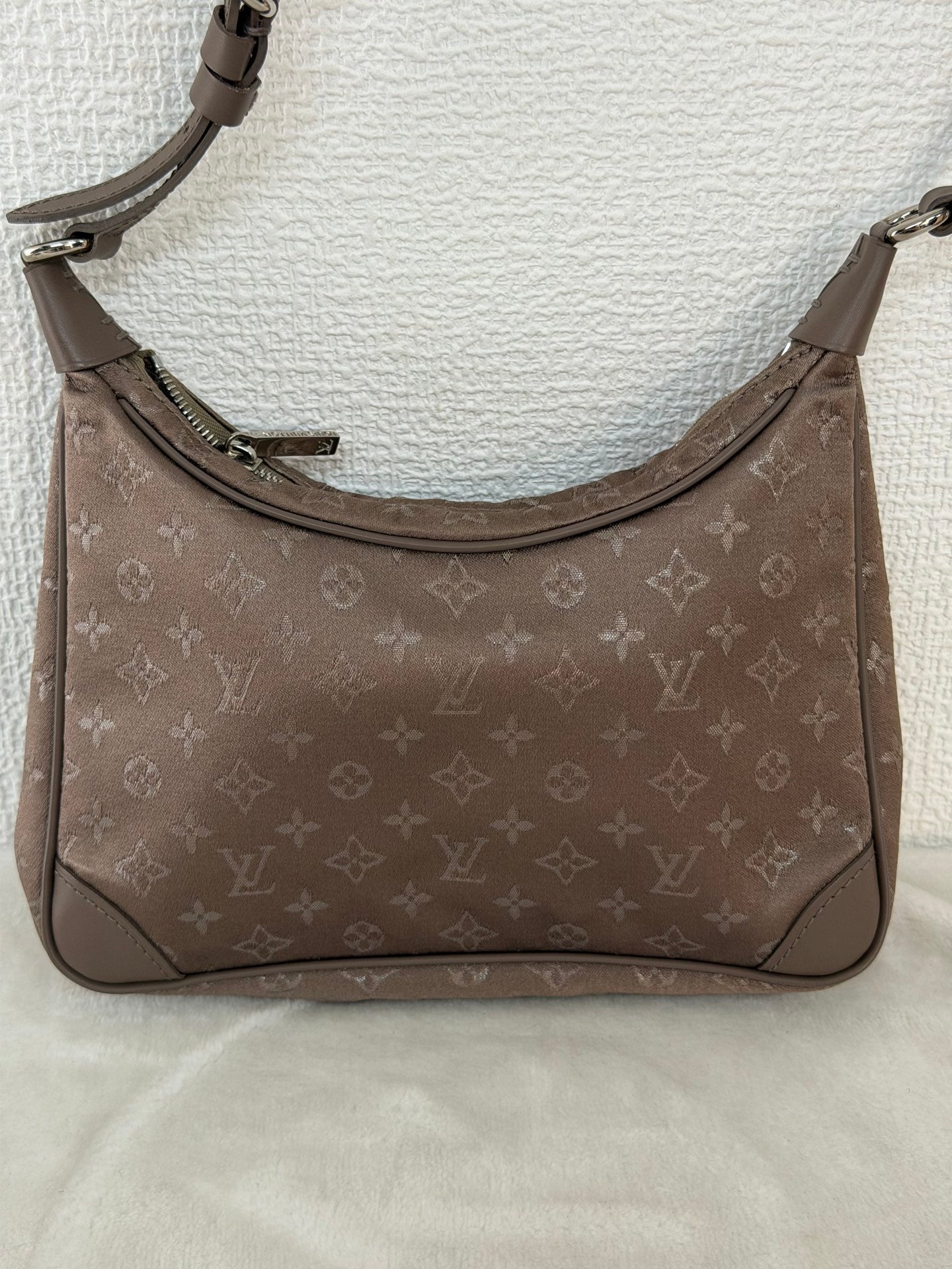 LOUIS VUITTON Brown SatinMini Boulogne Bag Monogramm