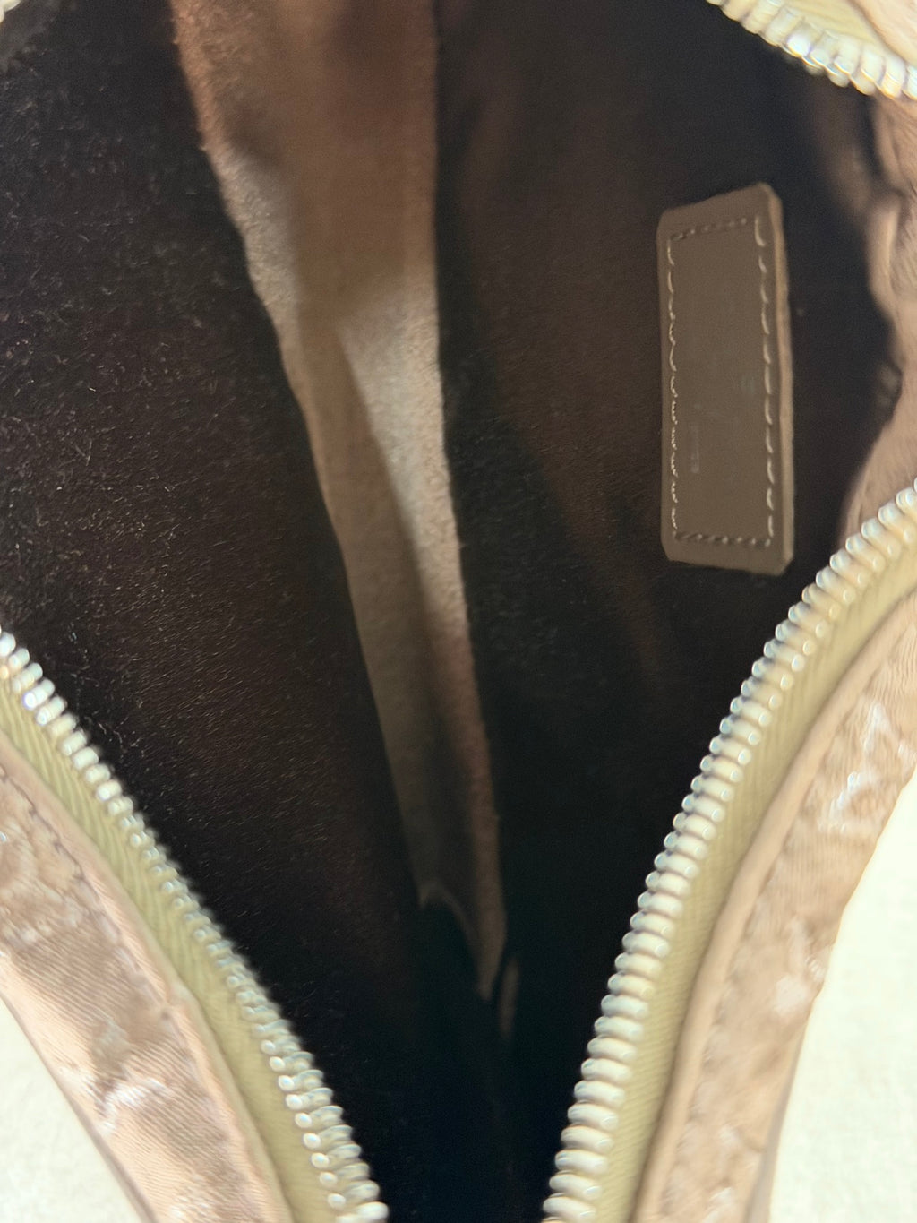LOUIS VUITTON Brown SatinMini Boulogne Bag Monogramm