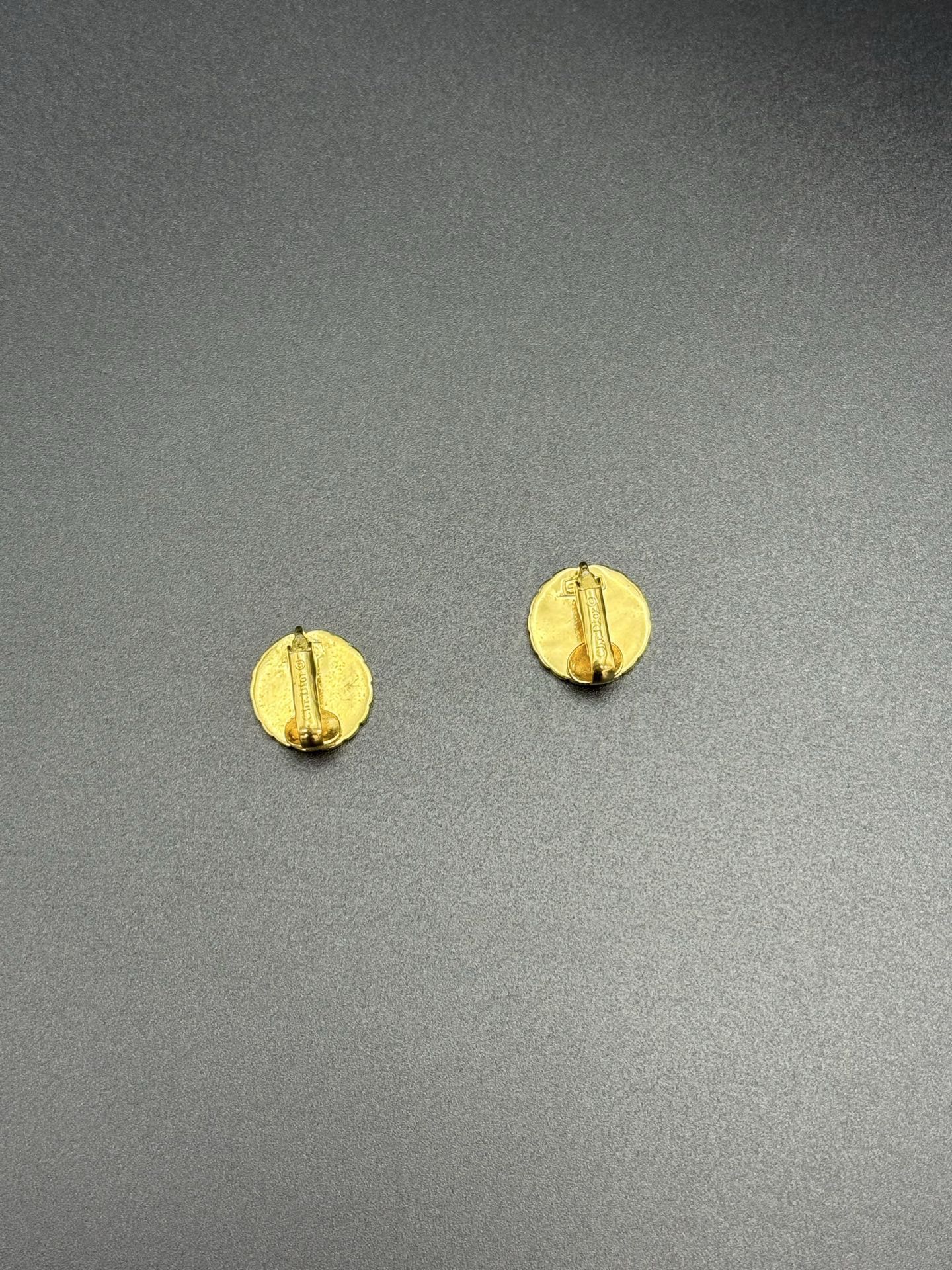 CHRISTIAN DIOR CD Logo Necklace &Earring Set