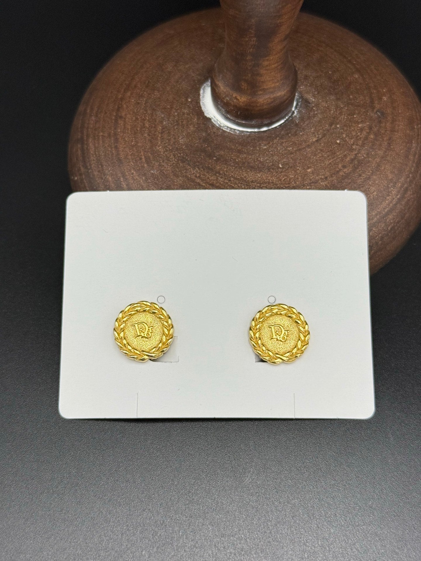 CHRISTIAN DIOR CD Logo Necklace &Earring Set