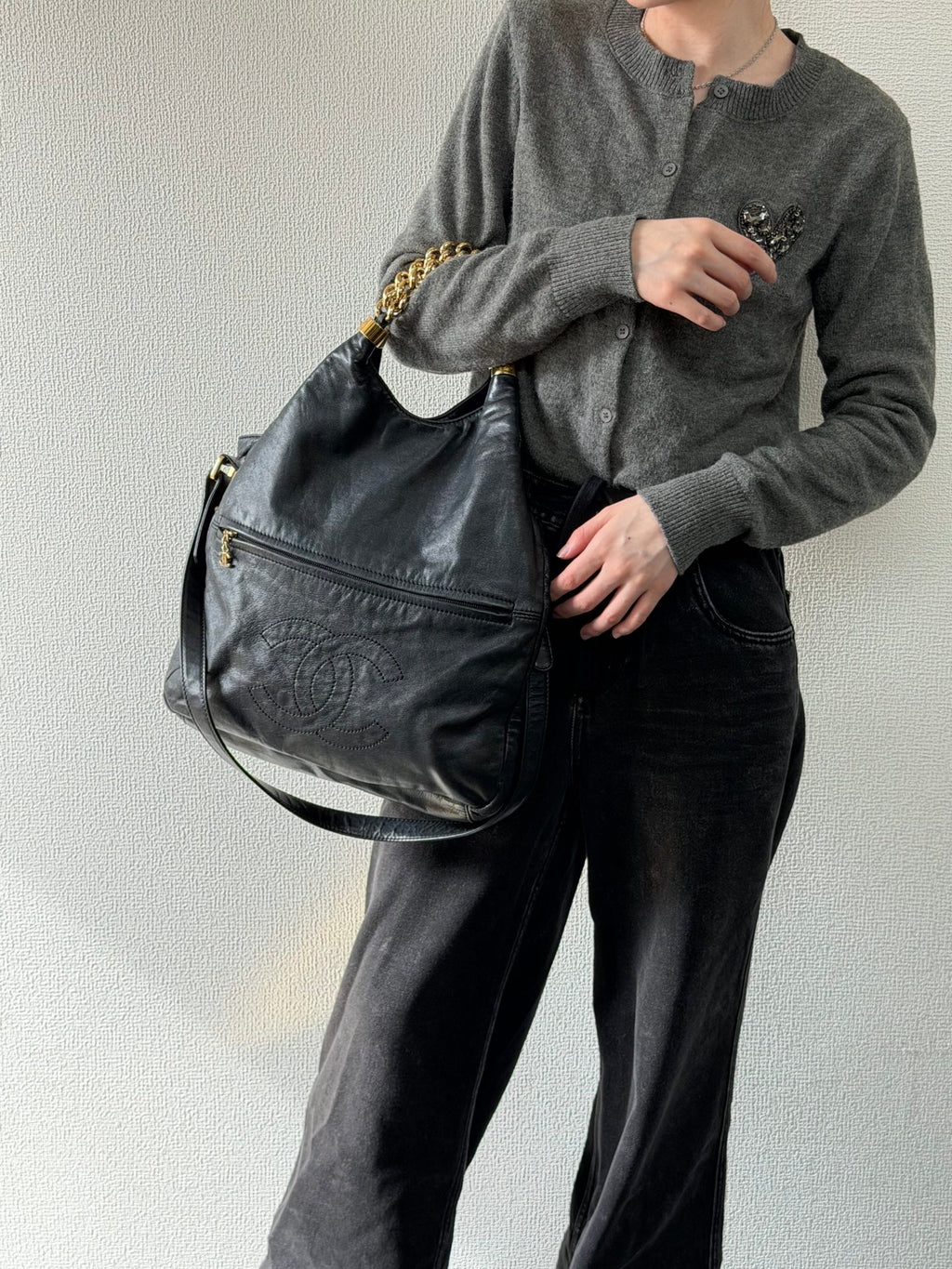 CHANEL Lambskin 3way Chainbag