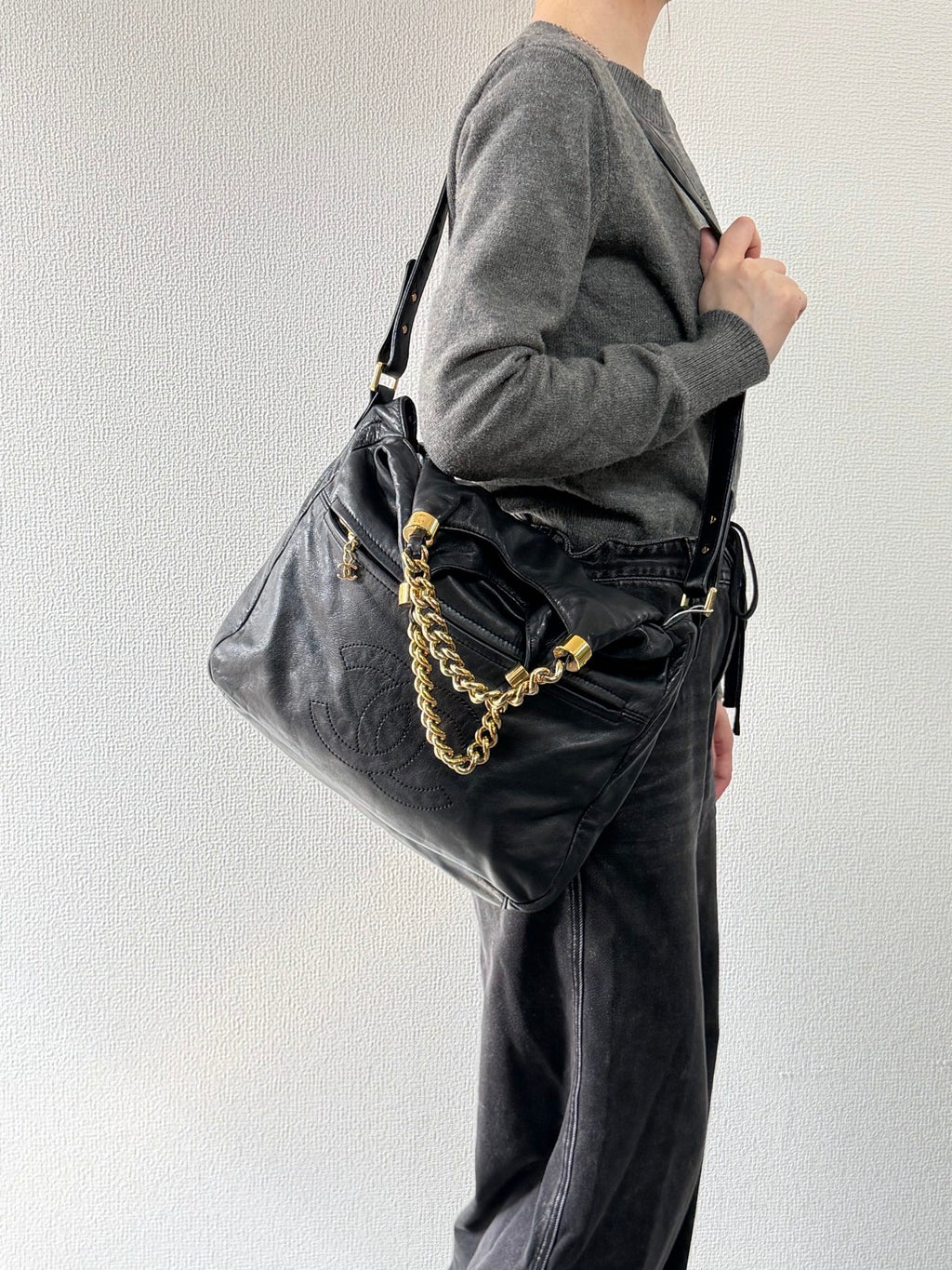CHANEL Lambskin 3way Chainbag