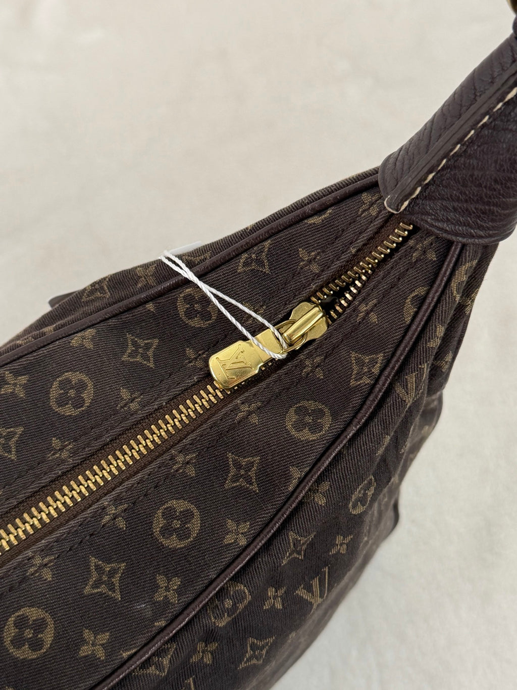 LOUIS VUITTON Brown Denim Boulogne Monogram Bag