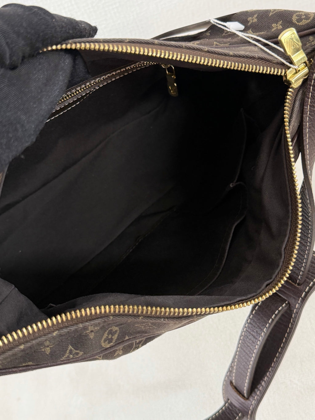 LOUIS VUITTON Brown Denim Boulogne Monogram Bag