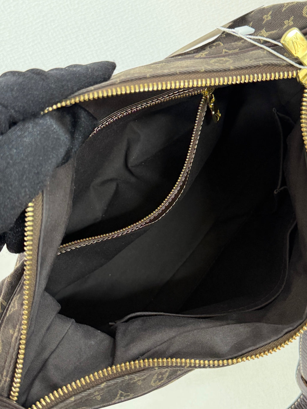 LOUIS VUITTON Brown Denim Boulogne Monogram Bag