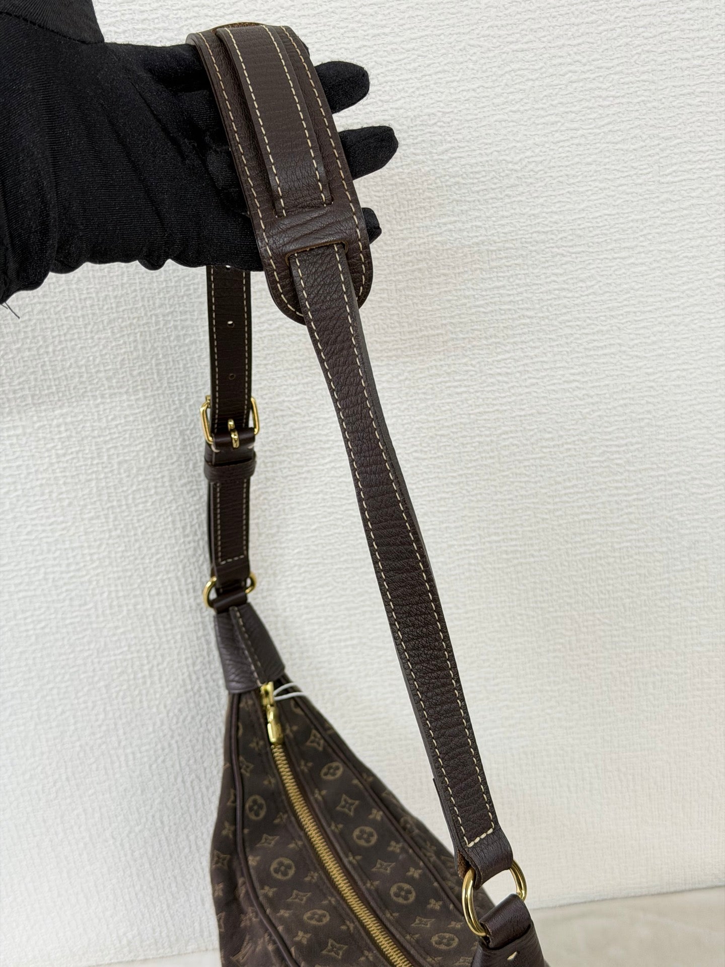 LOUIS VUITTON Brown Denim Boulogne Monogram Bag