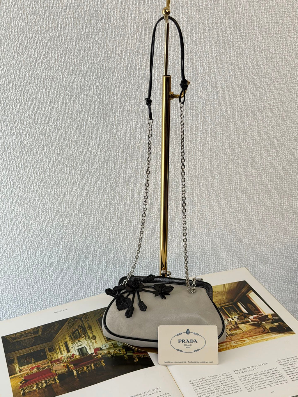 PRADA Frog Clasp Chainbag