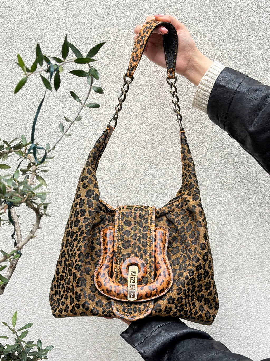 FENDI Panther Pattern Hobo bag