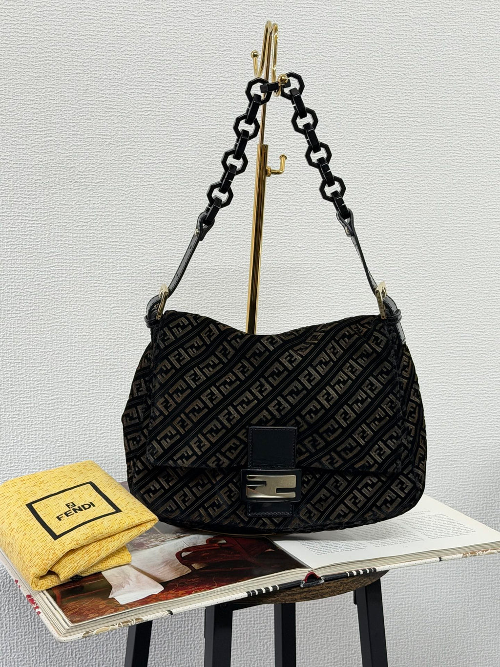 FENDI Velvet Hobobag