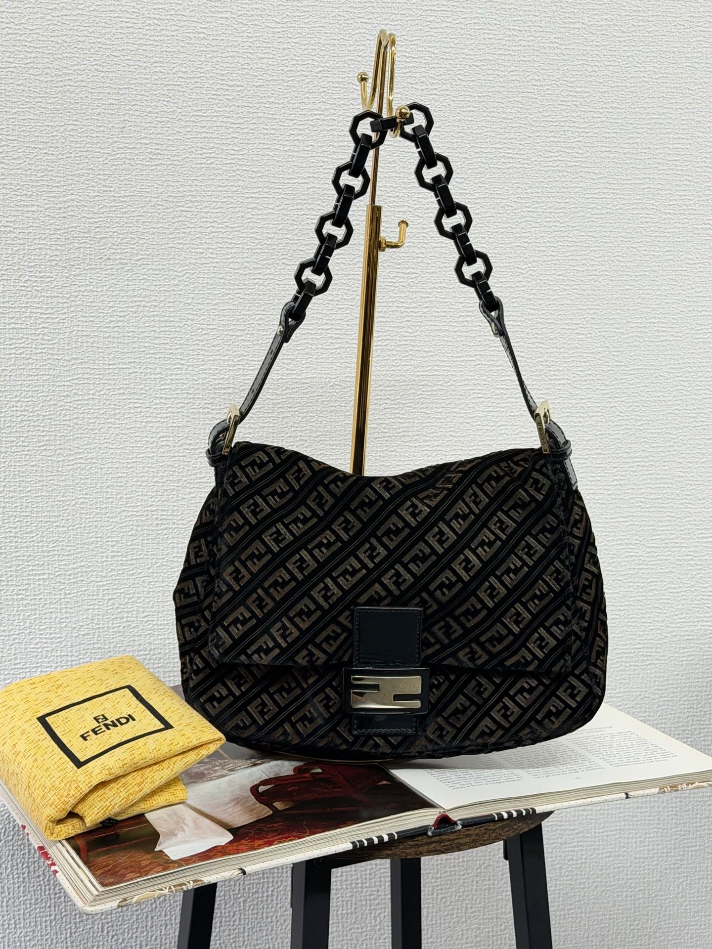 FENDI Velvet Hobobag