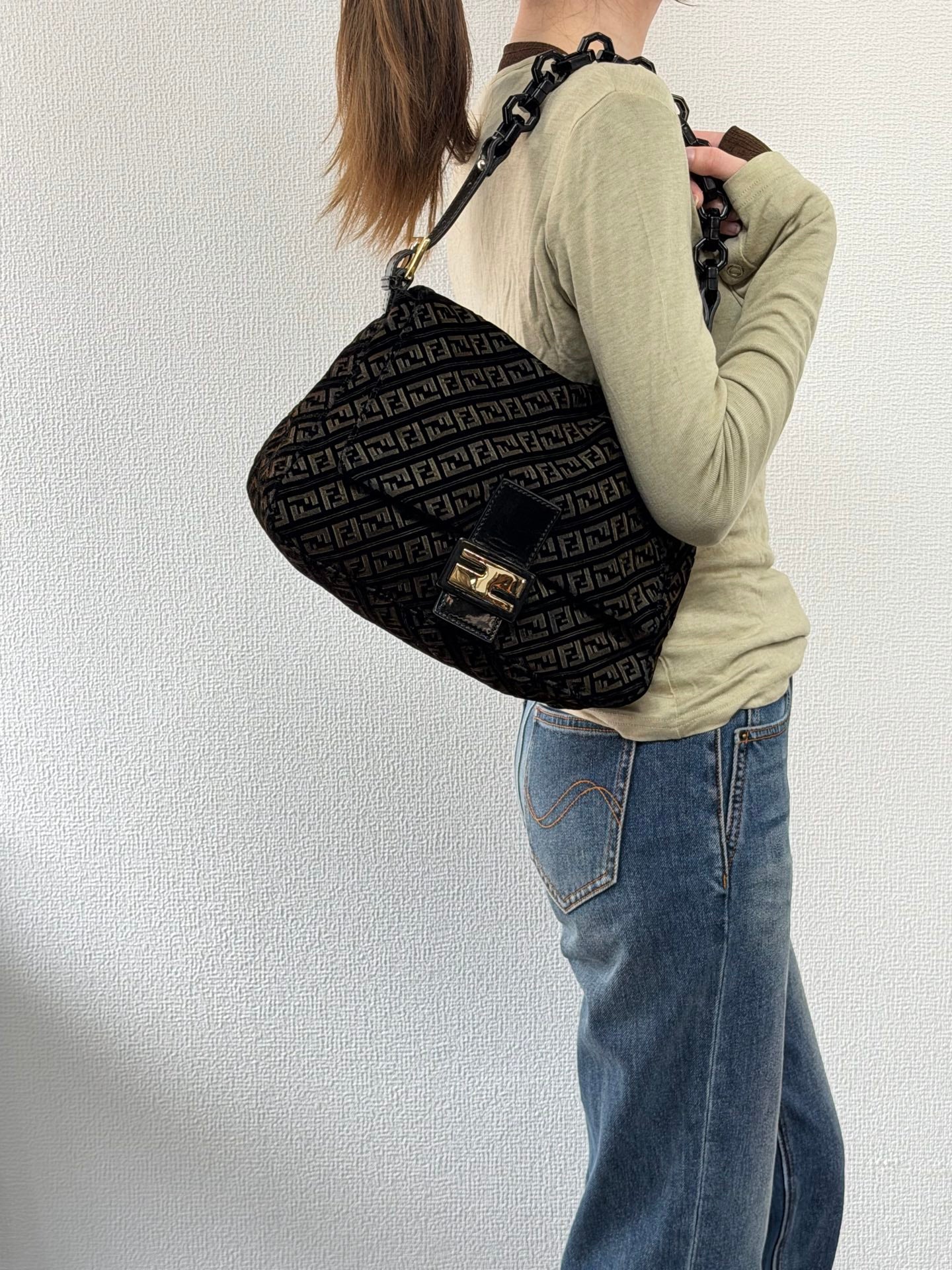 FENDI Velvet Hobobag