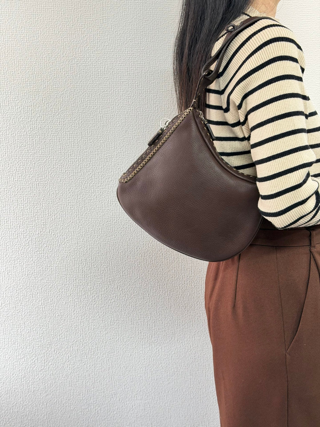 FENDI Genuine Brown Hobobag