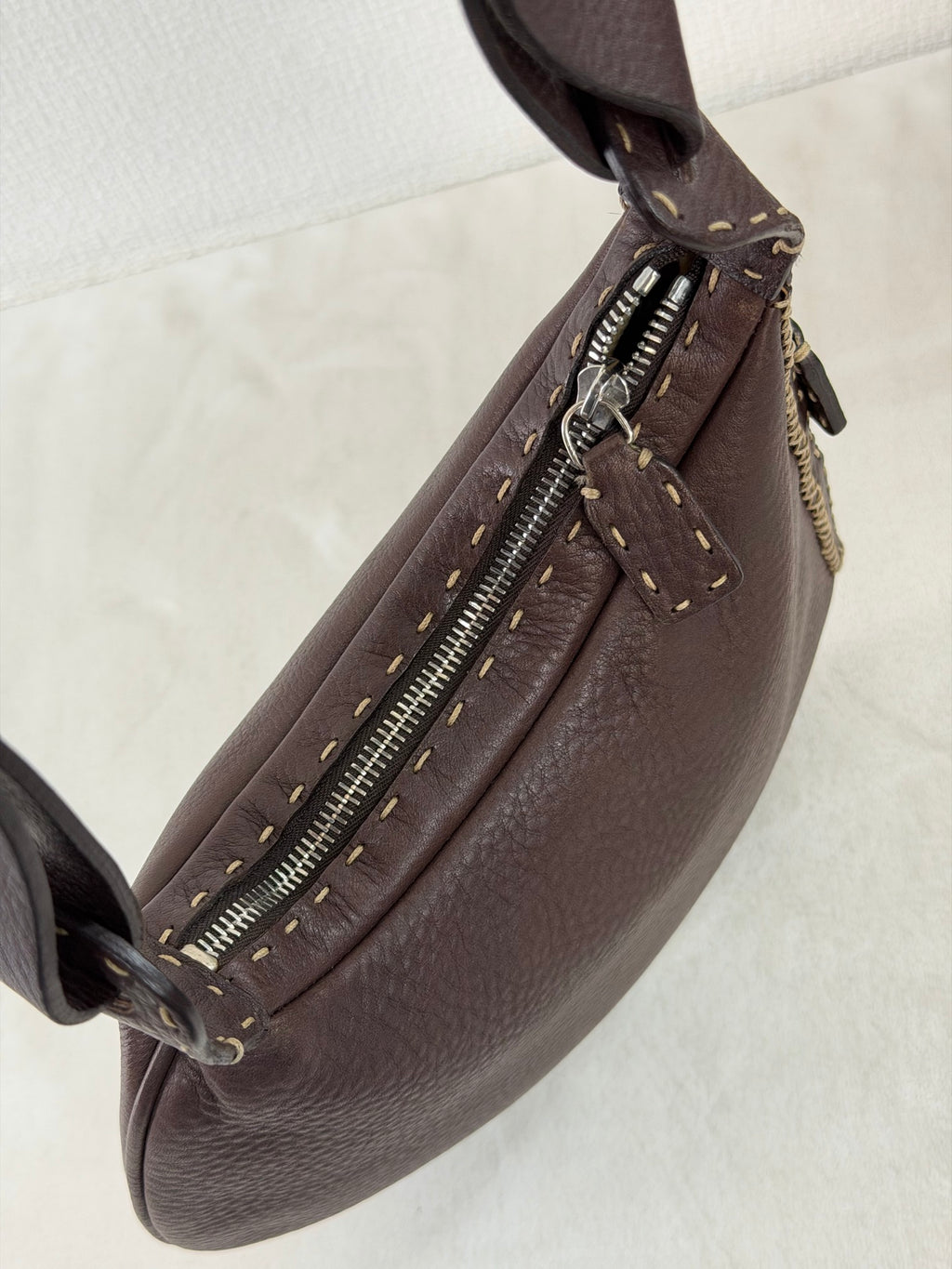 FENDI Genuine Brown Hobobag