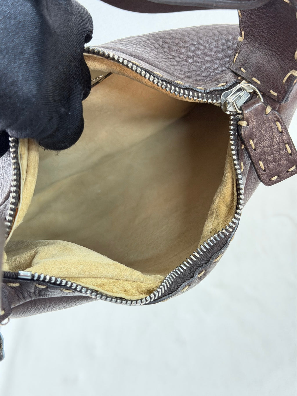 FENDI Genuine Brown Hobobag