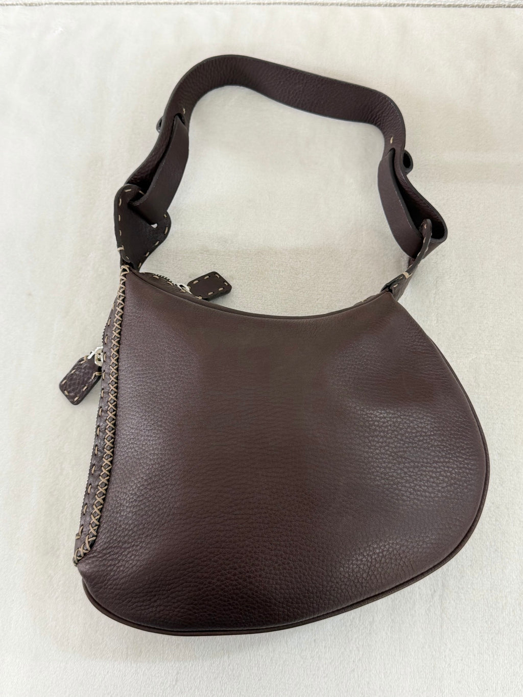FENDI Genuine Brown Hobobag