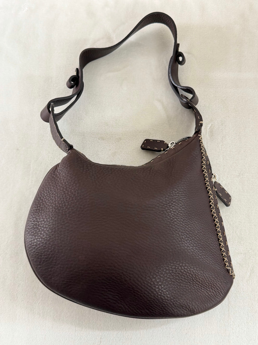 FENDI Genuine Brown Hobobag