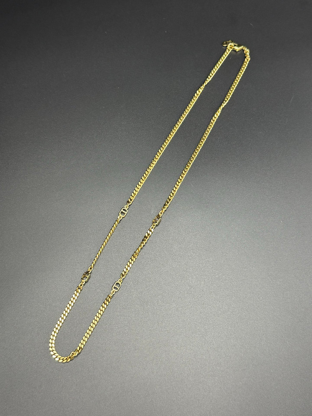 CHRISTIAN DIOR CD Logo Necklace